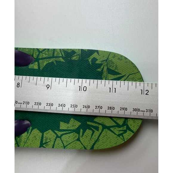 Hulk Flip Flops Size XL Loot Crate Marvel Comics New 12" Long Sandals - Picture 4 of 4